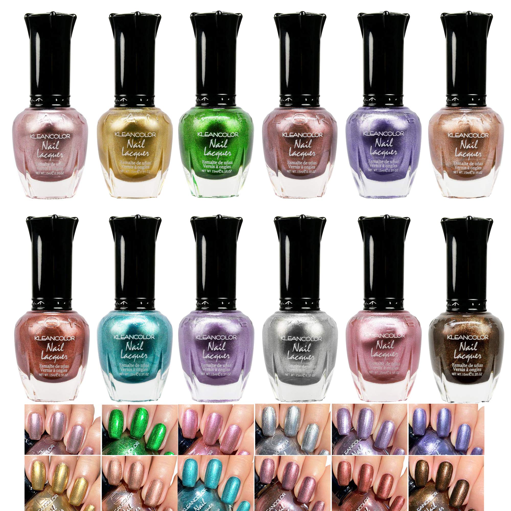43個セット Kleancolorマニキュア Amazon.com : Kleancolor Nail Polish - Awesome Metallic Full Size
